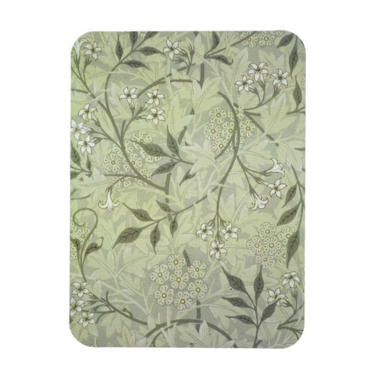 William Morris Jasmine Bloem Behang Kunst Magneet (Verticaal)
