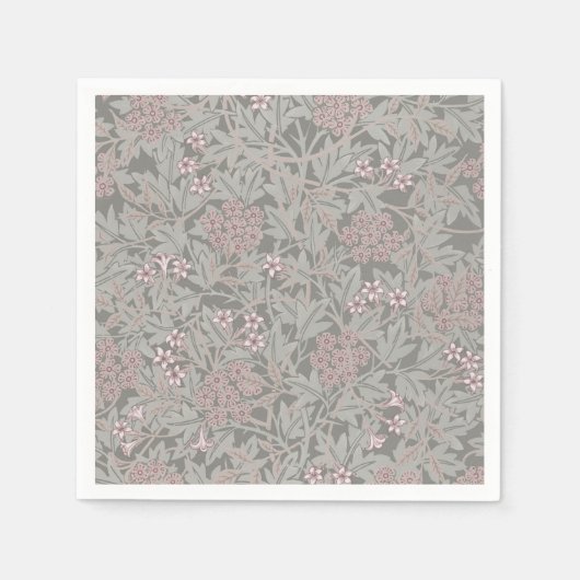 William Morris Jasmine Bloempatroon Servet (Voorkant)