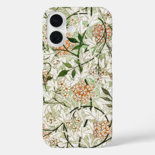 William Morris Jasmine Bloesem Tuinontwerp iPhone 16 Hoesje