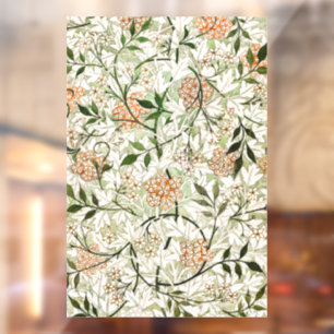 William Morris Jasmine Bloesem Tuinontwerp Raamsticker