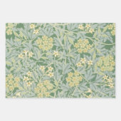 William Morris Jasmine Bloesem Tuinsets Inpakpapier Vel (Voorkant 3)