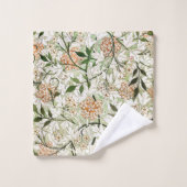 William Morris Jasmine Blossom Garden Design Bad Handdoek (Wasdoekje)