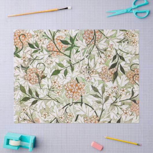 William Morris Jasmine Blossom Garden Design Tissuepapier (Craft)