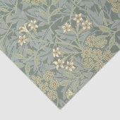 William Morris Jasmine Blue Green Botanical Art Tissuepapier (Detail)