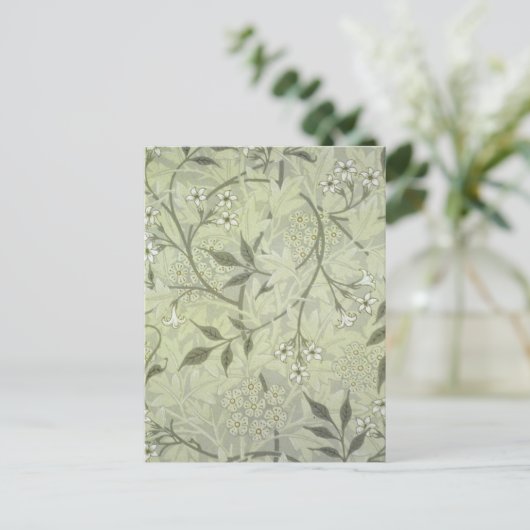 William Morris Jasmine Botanical Briefkaart (Staand voorkant)