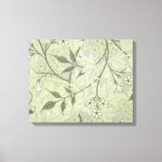 William Morris Jasmine Botanical Canvas Afdruk (Voorkant)