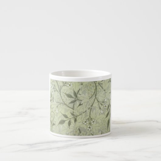 William Morris Jasmine Botanical Espresso Kop (Voorkant)