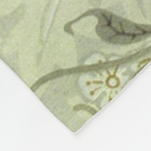 William Morris Jasmine Botanical Fleece Deken (Hoek)