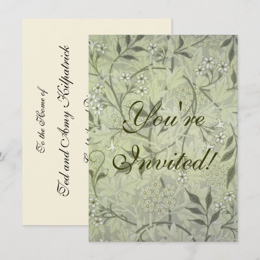 William Morris Jasmine Botanical Kaart (Voorkant / Achterkant)