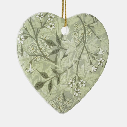 William Morris Jasmine Botanical Keramisch Ornament (Rechts)