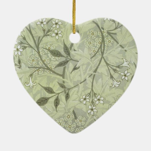 William Morris Jasmine Botanical Keramisch Ornament (Achterkant)