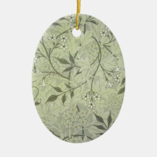 William Morris Jasmine Botanical Keramisch Ornament (Voorkant)