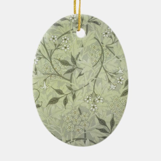William Morris Jasmine Botanical Keramisch Ornament (Achterkant)