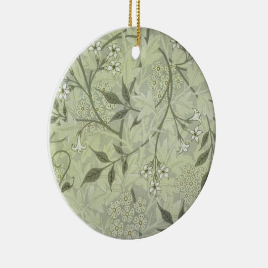 William Morris Jasmine Botanical Keramisch Ornament (Rechts)