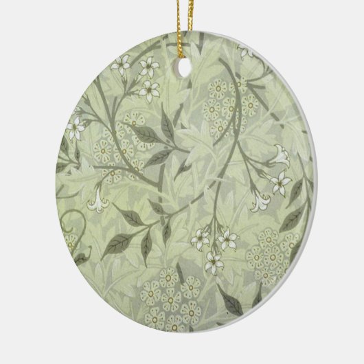 William Morris Jasmine Botanical Keramisch Ornament (Links)