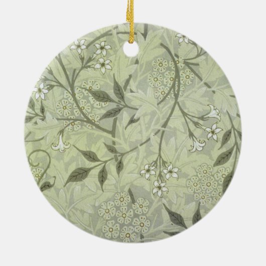 William Morris Jasmine Botanical Keramisch Ornament (Achterkant)