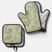 William Morris Jasmine Botanical Ovenwant & Pannenlap Set (Voorkant / Achterkant)