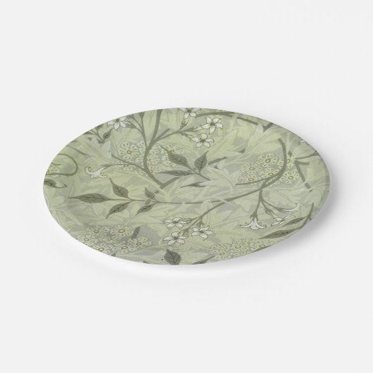 William Morris Jasmine Botanical Papieren Bordje (Gekanteld)