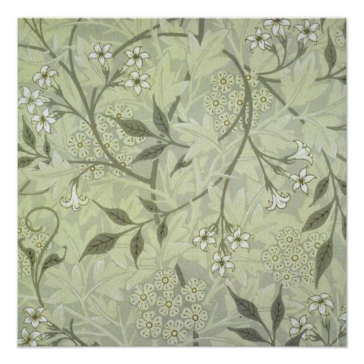 William Morris Jasmine Botanical Poster (Voorkant)