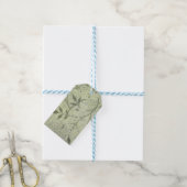 William Morris Jasmine Botanische Vintage Antiek Cadeaulabel (Met Touw)