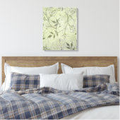 William Morris Jasmine Botanische Vintage Antiek Canvas Afdruk (Insitu (Slaapkamer))