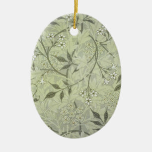 William Morris Jasmine Botanische Vintage Antiek Keramisch Ornament