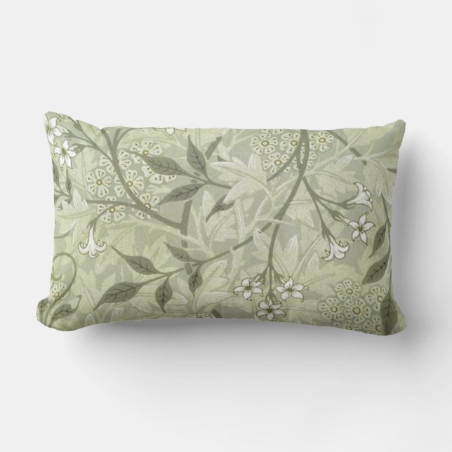 William Morris Jasmine Botanische Vintage Antiek Kussen (Voorkant)