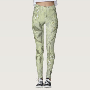 William Morris Jasmine Botanische Vintage Antiek Leggings