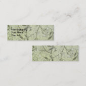 William Morris Jasmine Botanische Vintage Antiek Mini Visitekaartje (Voorkant / Achterkant)