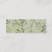 William Morris Jasmine Botanische Vintage Antiek Mini Visitekaartje (Achterkant)