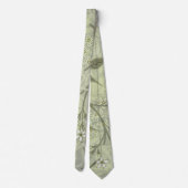 William Morris Jasmine Botanische Vintage Antiek Stropdas (Achterkant)