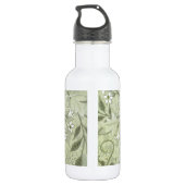 William Morris Jasmine Botanische Vintage Antiek Waterfles (Achterkant)