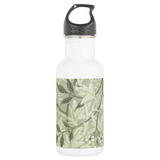 William Morris Jasmine Botanische Vintage Antiek Waterfles (Voorkant)