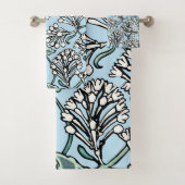 William Morris Jasmine en Bladeren Patroon Bad Handdoek (Insitu)