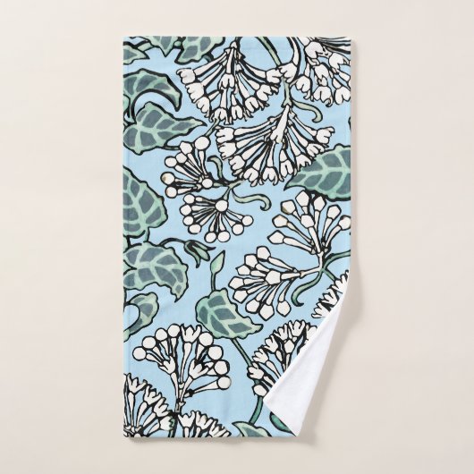 William Morris Jasmine en Bladeren Patroon Bad Handdoek (Handdoek)
