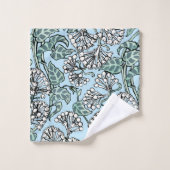 William Morris Jasmine en Bladeren Patroon Bad Handdoek (Wasdoekje)