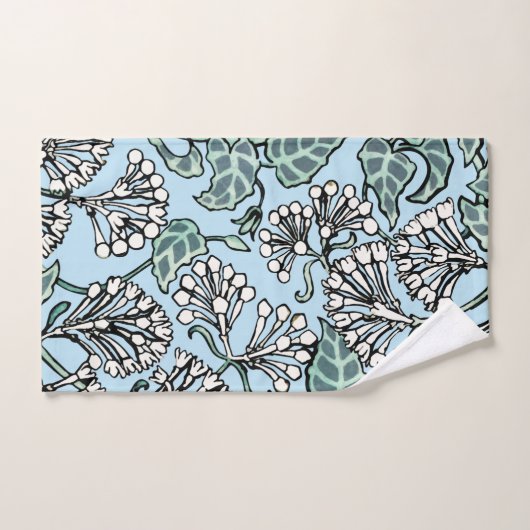 William Morris Jasmine en Bladeren Patroon Bad Handdoek (Handdoek)