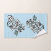 William Morris Jasmine en Bladeren Patroon Bad Handdoek (Handdoek)