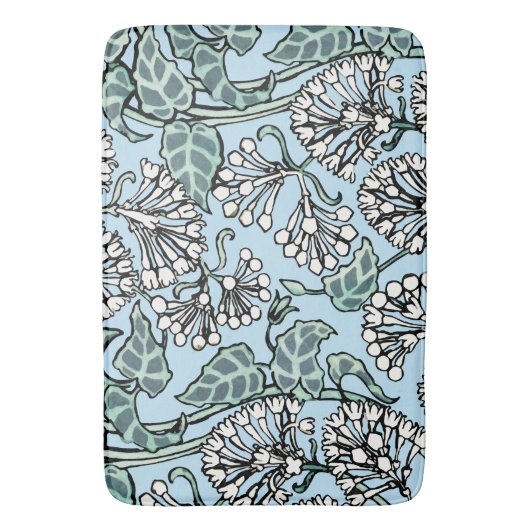 William Morris Jasmine en Bladeren Patroon Badmat (Voorkant Verticaal)