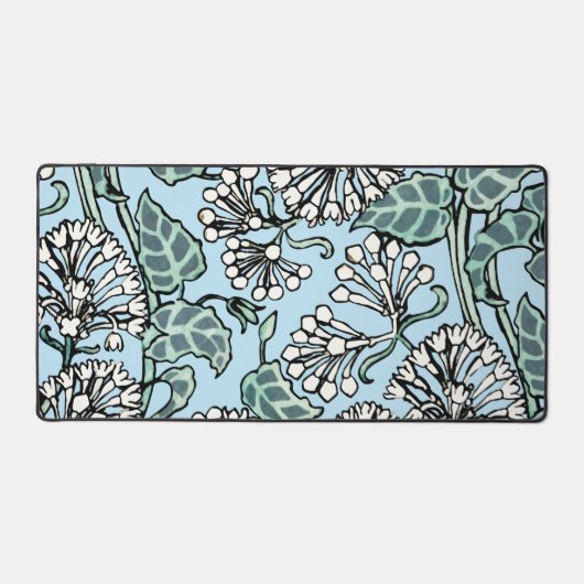 William Morris Jasmine en Bladeren Patroon Bureaumat (Voorkant)