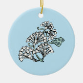 William Morris Jasmine en Bladeren Patroon Keramisch Ornament (Voorkant)