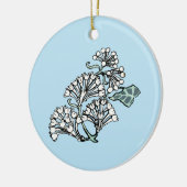 William Morris Jasmine en Bladeren Patroon Keramisch Ornament (Links)