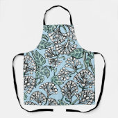 William Morris Jasmine en Bladeren Patroon Schort (Voorkant)