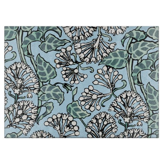 William Morris Jasmine en Bladeren Patroon Snijplank (Voorkant)