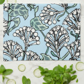 William Morris Jasmine en Bladeren Patroon Theedoek (Gevouwen)