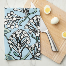 William Morris Jasmine en Bladeren Patroon Theedoek