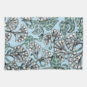 William Morris Jasmine en Bladeren Patroon Theedoek (Horizontaal)