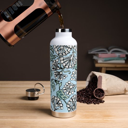 William Morris Jasmine en Bladeren Patroon Waterfles (Koffie)