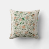 William Morris Jasmine Floral Pattern Kunst Kussen (Achterkant)