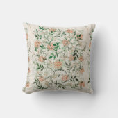 William Morris Jasmine Floral Pattern Kunst Kussen (Voorkant)